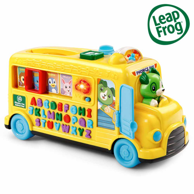 『福利品特賣會-盒損』【LeapFrog】動物字母發音小巴士
