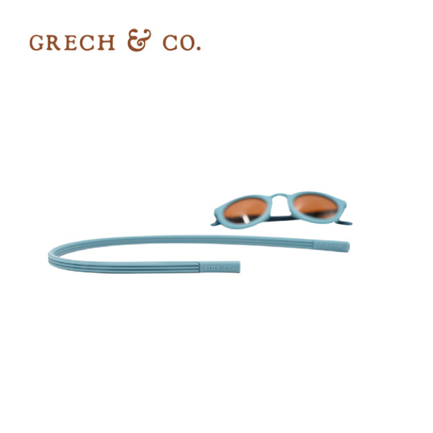 『缺貨』【Grech&Co】矽膠眼鏡防落繩 海水藍