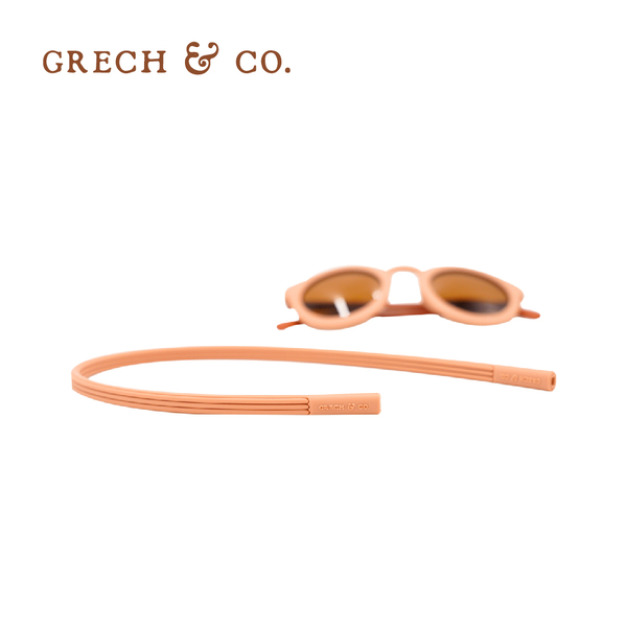 『缺貨』【Grech&Co】矽膠眼鏡防落繩 夕陽粉