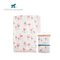 【Little Unicorn】竹纖維寶寶毯 熱帶紅鶴