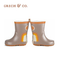 『缺貨』【Grech&Co】兒童雨鞋 卡其灰