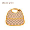 【Grech&Co】防水圍兜 粉綠格紋