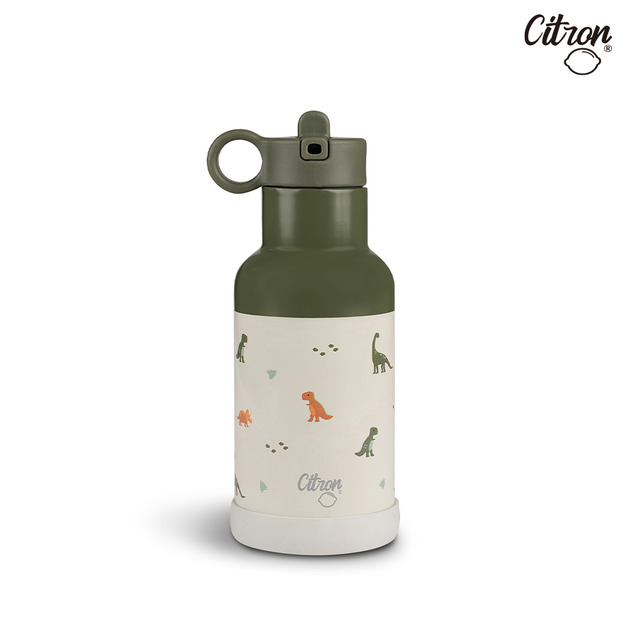 『缺貨』【Citron】三層保溫瓶_350ml_恐龍世界