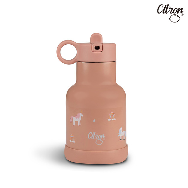『福利品-特促任選兩件$1199』【Citron】三層保溫瓶_250ml_彩虹獨角獸