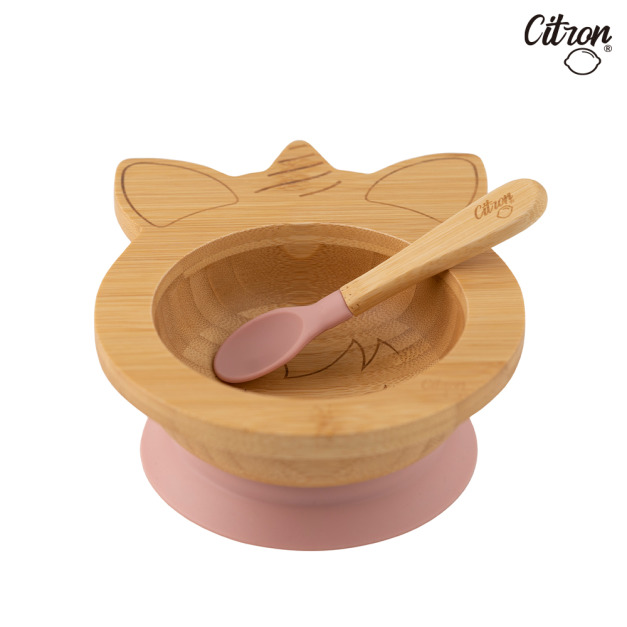 『福利品特賣會-瑕疵』【Citron】竹製碗匙組-夢幻獨角獸《限時限量搶購》