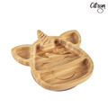 『福利品特賣會-絕版品-瑕疵』【Citron】竹製餐盤組-夢幻獨角獸_2