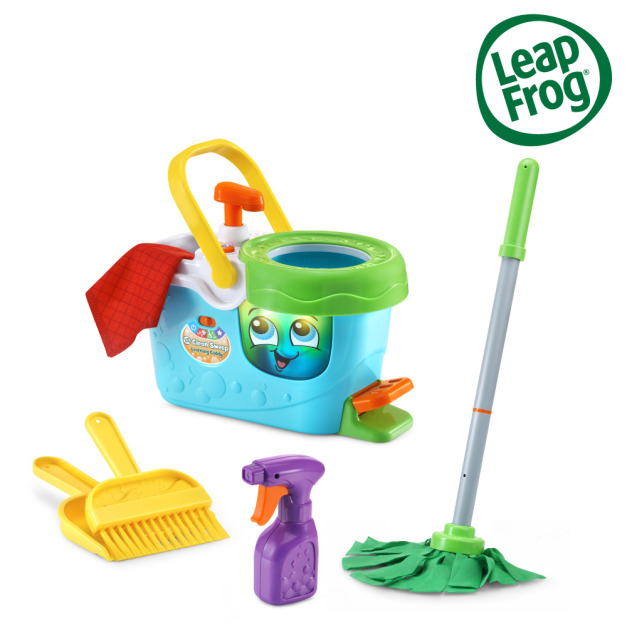 『福利品特賣會-盒損』【LeapFrog】大掃除小幫手學習組(好神拖仿真玩具組)