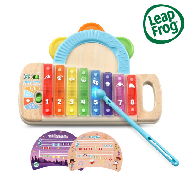 『福利品特賣會-盒損』【LeapFrog】彩虹木琴鈴鼓組