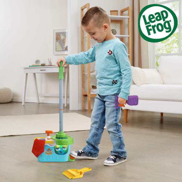 『福利品特賣會-盒損』【LeapFrog】大掃除小幫手學習組(好神拖仿真玩具組)