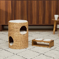 【Teamson Pets】三層海草籐編織寵物床_2