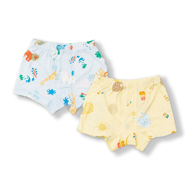 【enkeli】男童竹系列探險小綿羊四角褲兩件裝