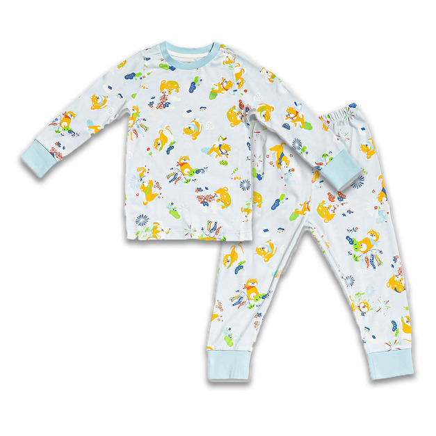 【enkeli】竹系列柴吉野餐日長袖家居套裝