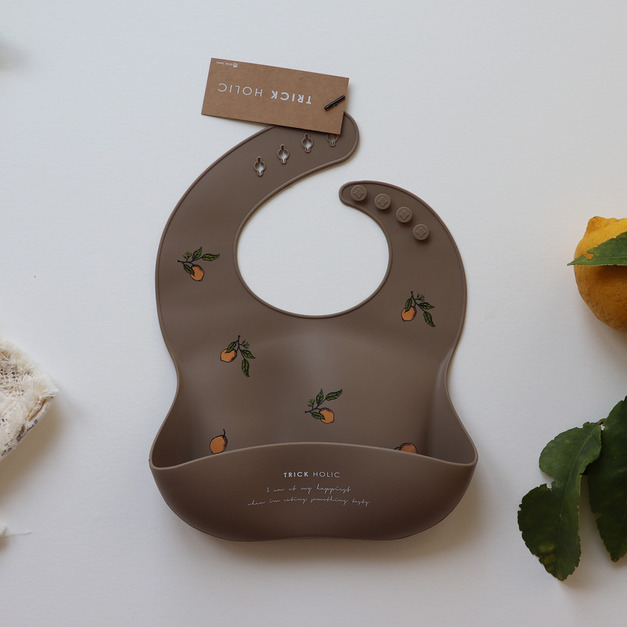 【Trick Holic】植物系防水圍兜-可可咖啡