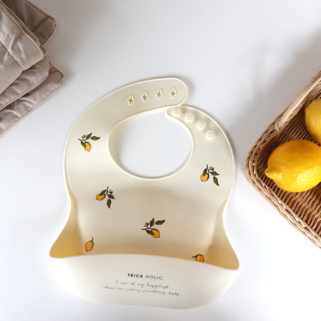 【Trick Holic】植物系防水圍兜-奶酪白