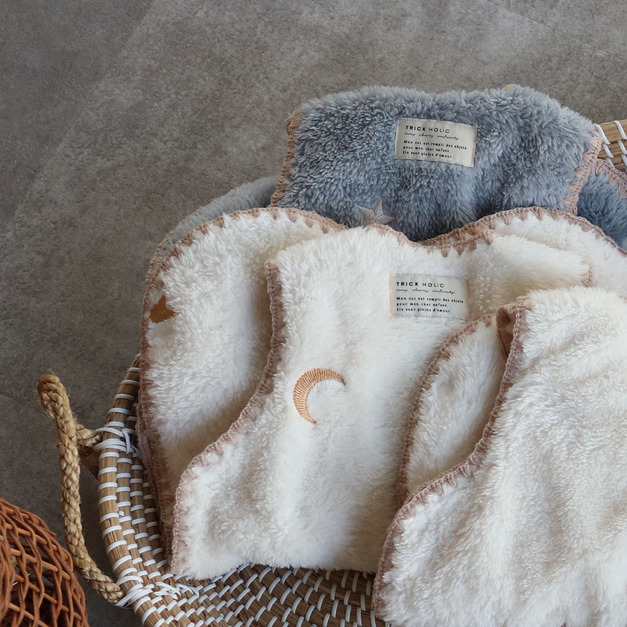 【Trick Holic】星星月亮毛絨防踢被-兩色可選