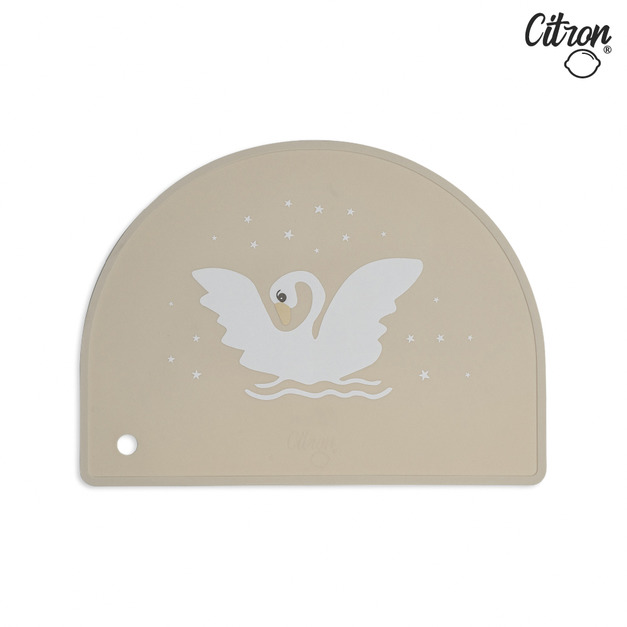 【Citron】矽膠餐墊_天鵝