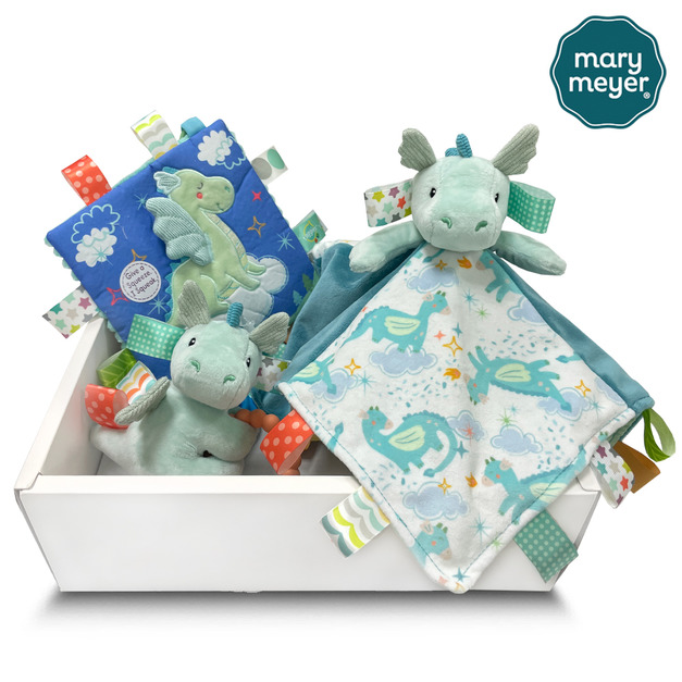 【MaryMeyer】小飛龍臻藏禮盒(標籤沙沙紙+標籤親膚安撫巾+標籤手搖鈴)