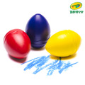 『預購-9月出貨』【Crayola】幼兒可水洗掌握蛋型蠟筆3色(紅/黃/藍)(適用年齡:1歲以上)_2