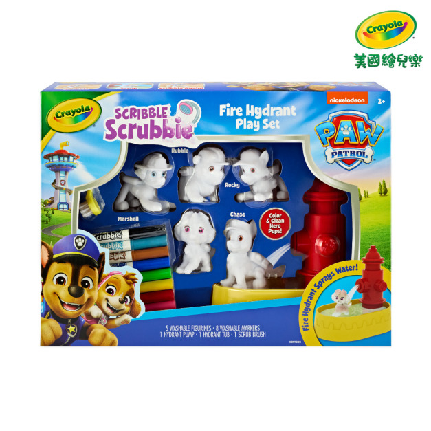 『新品預購-9月出貨』【Crayola 繪兒樂】彩繪百變_汪汪隊立大功(消防栓套組)(適用年齡:3歲以上)