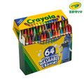 『新品預購-9月出貨』【Crayola 繪兒樂】可水洗彩色蠟筆64色(適用年齡:3歲以上)_1
