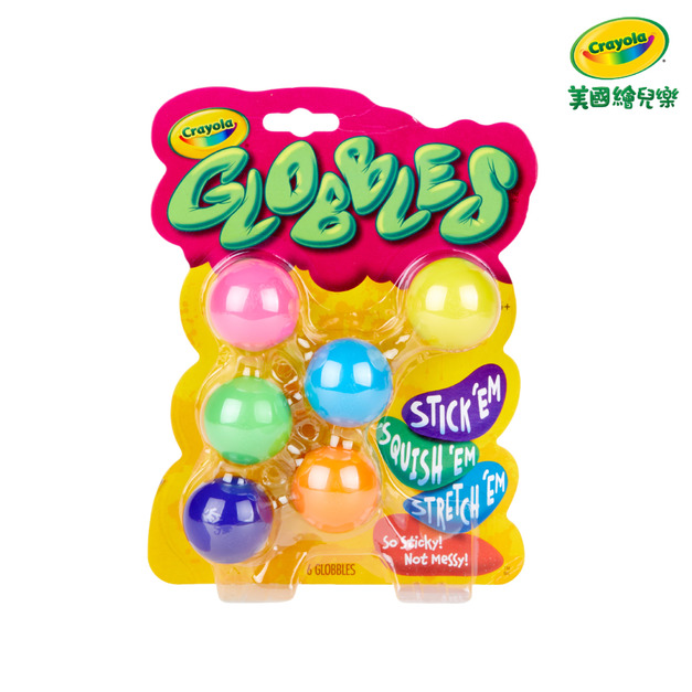 『新品預購-12月出貨』【Crayola 繪兒樂】百變黏黏球6入(適用年齡:4歲以上)