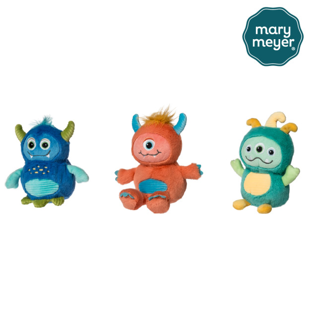 『新品預購-9月出貨』【MaryMeyer】安撫玩偶-怪獸家族3件組(單眼毛怪+藍寶毛怪+三眼萌怪)