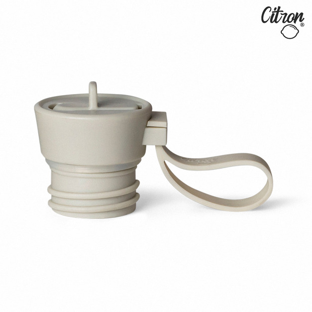 【Citron】矽膠提把水壺蓋_輕柔灰