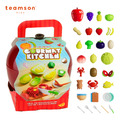 『新品』【Teamson kids】家家酒趣味切切樂-紅蘋果32件精裝版