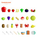 『新品』【Teamson kids】家家酒趣味切切樂-紅蘋果32件精裝版_2