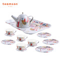 『新品』【Teamson kids】家家酒趣味下午茶-英倫鳥語花香15件茶具組