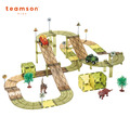 『預購-12月中下旬出貨』【Teamson kids】恐龍軌道車磁力片豪華組(80psc-含恐龍電動車)_3