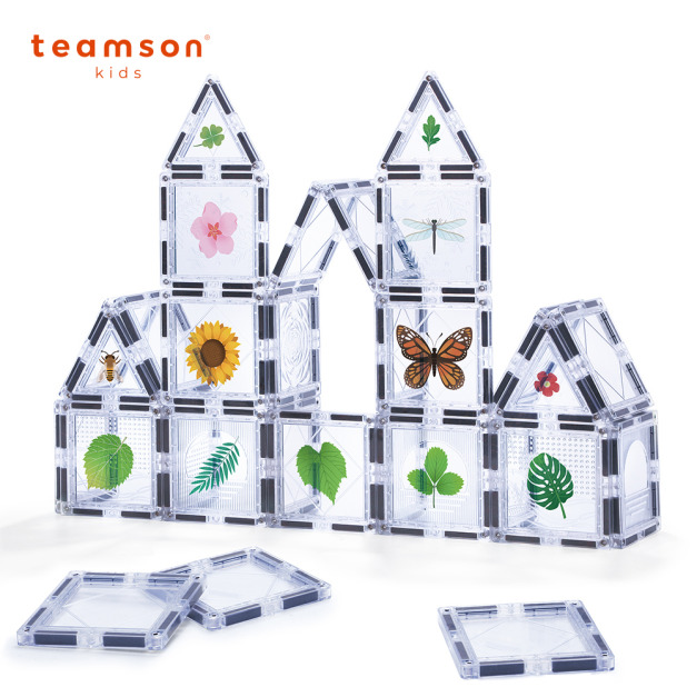 【Teamson kids】大自然奇幻貼紙探險磁力片組-35PCS