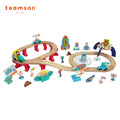 【Teamson kids】太空冒險木製軌道(圓桶豪華組70片)