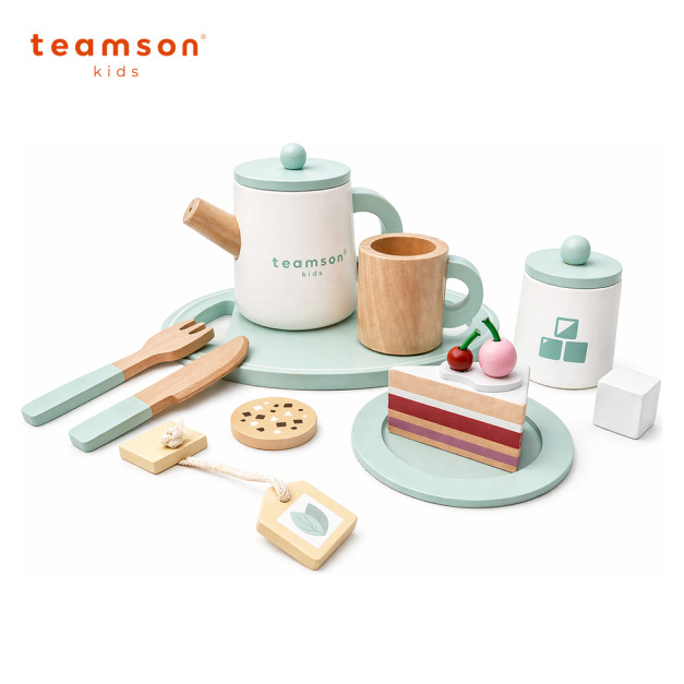 『新品』【Teamson kids】Teamson精緻下午茶套裝組-綠色