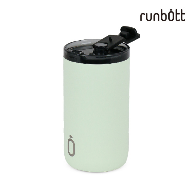 『新品預購-4月出貨』【runbott】 陶瓷隨行保溫杯350ml_薄荷綠