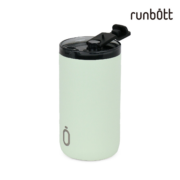 『新品預購-4月出貨』【runbott】 陶瓷隨行保溫杯350ml_薄荷綠