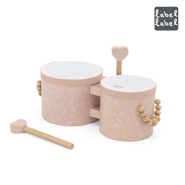 【Label Label】木製手鼓-櫻花粉