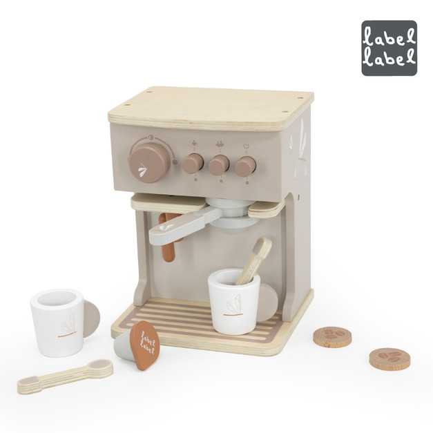 『新品預購-2026年01月出貨』【Label Label】木質濃縮咖啡機-奶茶色