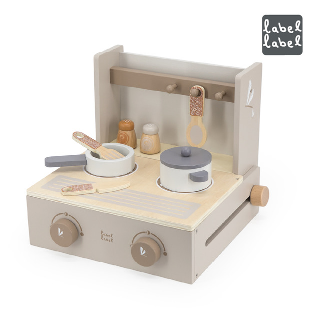 『新品預購-2026年01月出貨』【Label Label】木質迷你廚房台-奶茶色