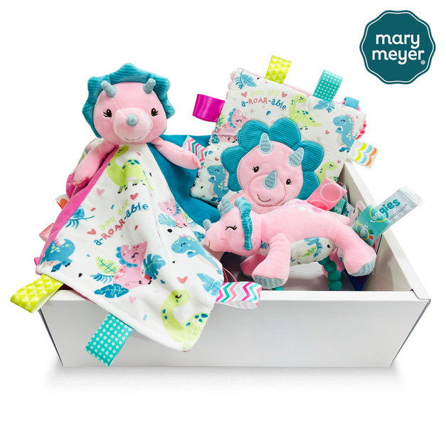 【MaryMeyer】跳跳角角龍臻藏禮盒（手搖鈴＋安撫巾＋沙沙紙）