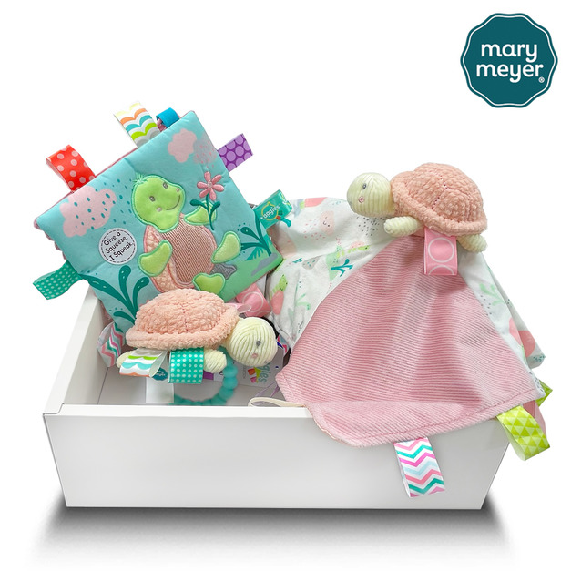 『新品現貨』【MaryMeyer】甜美緹比龜臻藏禮盒(標籤手搖鈴+標籤親膚安撫巾+標籤動物安撫沙沙紙)
