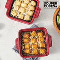 『新品現貨』【Souper Cubes】陶瓷烤盅2入組_酒紅色_3