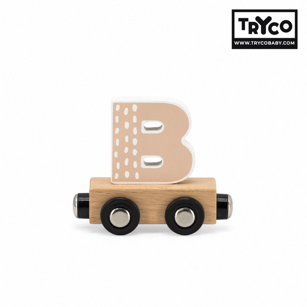 【Tryco】木製字母火車-字母B(單入)