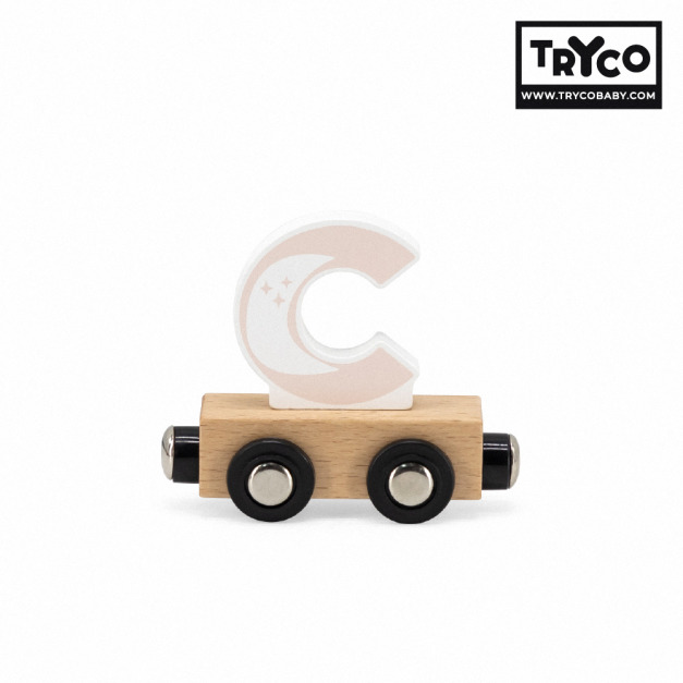 【Tryco】木製字母火車-字母C(單入)