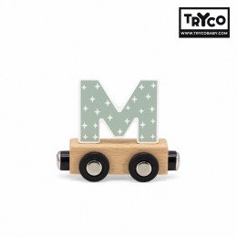 【Tryco】木製字母火車-字母M(單入)