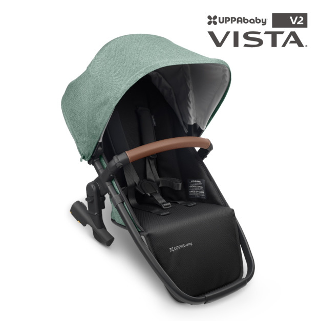 『福利品特賣會-無盒/瑕疵』【UPPAbaby】VISTA V2 摺疊座椅-森林綠33(內含:防蚊帳*1)