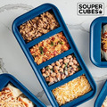 『新品現貨』【Souper Cubes】多功能食品級矽膠保鮮盒4格_暮光藍(250ML/格)_1