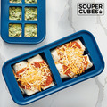 『新品現貨』【Souper Cubes】多功能食品級矽膠保鮮盒2格_暮光藍(500ML/格)_1