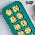 『新品預購-4月中下旬到貨』【Souper Cubes】多功能食品級矽膠保鮮盒10格_霧松綠(30ML/格)_1
