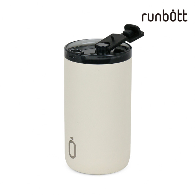 『新品預購-6月出貨』【runbott】 陶瓷隨行保溫杯350ml_奶油白